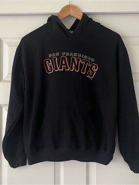 SF Giants Stitches Black Pullover Hoodie Youth Size XL MLB San Francisco